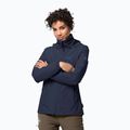 Jack Wolfskin Stormy Point jachetă de ploaie albastru marin 1111201