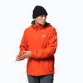 Jack Wolfskin jachetă de ploaie pentru bărbați Stormy Point portocalie 1111141_3017_002