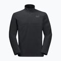 Jack Wolfskin bărbați Gecko fleece sweatshirt negru 1709521_6000_002