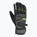 Mănușă de schi Reusch Storm Storm R-Tex Xt negru/negru melange/neon green 6