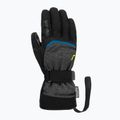 Mănuși de schi Reusch Outset R-Tex XT black melange/safety yellow/brilliant blue 2