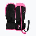 Mănuși de schi pentru copii Reusch Ben Mitten black/ knockout pink