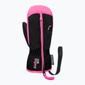 Mănuși de schi pentru copii Reusch Ben Mitten black/ knockout pink 2