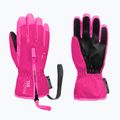 Mănuși de schi pentru copii Reusch Ben fuchsia purple/knockout pink