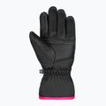 Mănuși de schi pentru copii Reusch Alan black/pink glo 7