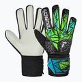 Mănuși de box pentru copii Reusch Attrakt Starter Solid Junior black/fluo lime/aqua