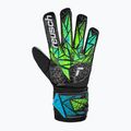 Mănuși de box pentru copii Reusch Attrakt Starter Solid Junior black/fluo lime/aqua 2