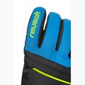 Mănuși de schi pentru copii Reusch Alan Junior black/brilliant blue/safety yellow 4