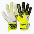 Mănuși de portar pentru copii Reusch Attrakt Grip Junior safety yellow/silver