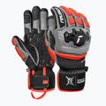 Mănuși de schi pentru bărbați Reusch Worldcup Warrior GS black/silver/fluo red 2