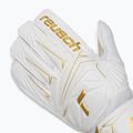Mănuși de portar pentru copii Reusch Attrakt AB1 Solid Junior white/gold 4