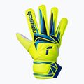 Mănuși de portar pentru copii Reusch Attrakt Solid Junior safety yellow/blue 2
