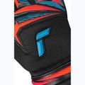 Mănuși de portar Reusch Attrakt Advance black/aqua blue/shocking orange 6