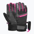 Mănuși de schi pentru copii Reusch Leo R-Tex XT black/black melange/pink glo