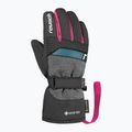 Mănuși de schi pentru copii Reusch Rocket GORE-TEX black/black melange/pink glo 3