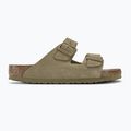 Papuci BIRKENSTOCK Arizona Suede Regular faded khaki 2