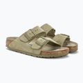Papuci BIRKENSTOCK Arizona Suede Narrow faded khaki 4