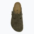 Șlapi BIRKENSTOCK Boston Suede Leather thyme 5