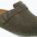 Șlapi BIRKENSTOCK Boston Suede Leather thyme 6