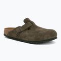 Șlapi BIRKENSTOCK Boston Suede Leather thyme