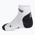 Șosete compresive de alergat pentru bărbați CEP Low-Cut 3.0 albe WP5A8X2 2
