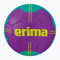 Minge de handbal pentru copii ERIMA Pure Grip Junior purple/columbia mărimea 0