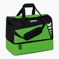 Geantă de antrenament ERIMA Six Wings Sports Bag With Bottom Compartment 60 l green/black