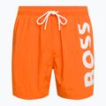 Pantaloni scurți de baie pentru bărbați Hugo Boss Octopus portocaliu 50469594-829