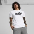 Tricou pentru bărbați PUMA Ess Logo Tee puma white 3
