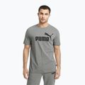 Tricou pentru bărbați PUMA Ess Logo Tee medium gray heather