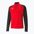 PUMA Teamliga 1/4 Zip Top fotbal bluză de trening roșu/negru 657236_01 6