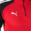 PUMA Teamliga 1/4 Zip Top fotbal bluză de trening roșu/negru 657236_01 4
