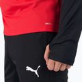 PUMA Teamliga 1/4 Zip Top fotbal bluză de trening roșu/negru 657236_01 5