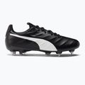 PUMA King Platinum 21 MXSG ghete de fotbal pentru bărbați negru și alb 106545 01 2