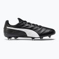 PUMA King Platinum 21 FG/AG ghete de fotbal pentru bărbați negru și alb 106478 01 2