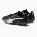 PUMA King Platinum 21 FG/AG ghete de fotbal pentru bărbați negru și alb 106478 01 3