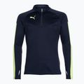 Tricou de fotbal pentru bărbați PUMA Individual Final 1/4 Zip bleumarin 658039 47