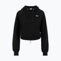 Hanorac cu glugă neagră pentru femei FILA Baalberge Cropped Hoody negru 3