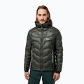 Geacă de puf pentru bărbați  Jack Wolfskin Alpspitze Down Hoody slate green