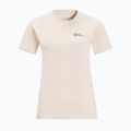 Tricou de trekking pentru femei Jack Wolfskin Essential panna cotta 3