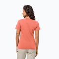 Tricou de trekking pentru femei Jack Wolfskin Essential warm amber 2