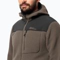 Hanorac pentru bărbați Jack Wolfskin Kammweg Pile Fz cold coffee 4