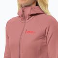 Hanorac pentru femei Jack Wolfskin Kolbenberg Hooded Fz mineral red 3