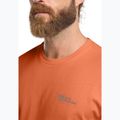 Tricou pentru bărbați Jack Wolfskin Essential burnt orange 5