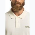 Tricou polo pentru bărbați Jack Wolfskin Essential cotton white 4