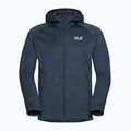 Bluză de trekking pentru bărbați Jack Wolfskin Peak District Hooded Full Zip midnight sky 7