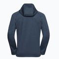 Bluză de trekking pentru bărbați Jack Wolfskin Peak District Hooded Full Zip midnight sky 8