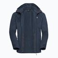 Bluză de trekking pentru bărbați Jack Wolfskin Peak District Hooded Full Zip midnight sky 9
