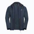 Bluză de trekking pentru bărbați Jack Wolfskin Peak District Full Zip midnight sky 9