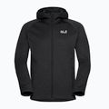Bluză de trekking pentru bărbați Jack Wolfskin Peak District Hooded Full Zip black 7